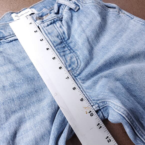 Abercrombie & Fitch Jeans Women 25/0s Light Wash Carpenter Button Fly Casual Y2K - Picture 6 of 11